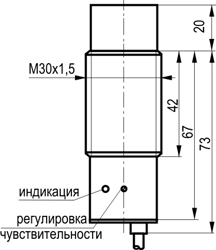 Габариты CSN E81A5-12G-20-LZ